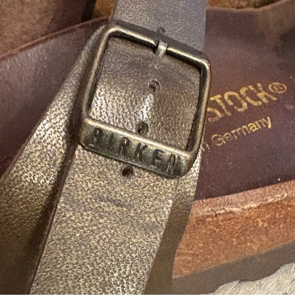 Birkenstock Gizeh thong sandals oiled leather Habana brown sz 38 Women 7 Men 5 - Picture 10 of 10